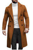 2025 New Hairy, Yupled Men's Double Buckle Coat European Version Of