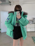2022 New Winter Jacket Women Warm Parka Fashion Long Coat Hooded Parkas With Fur Collar Warm Snow Wear Padded