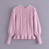 Two Piece Sets Women Long Sleeve O Neck Knitted Pullover Sweaters Tops Bohemian Mini Skirt Chic Beach Vacation Women
