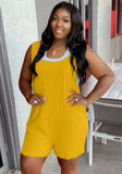 Sleeveless O-Neck Loose Fitting Casual