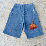 Shorts Y2K Hip Hop 2023 Original Gothic Pocket Baggy Jeans Shorts Man-Outfit