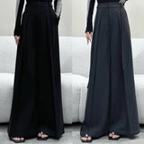 High-Rise High-Waisted Broad-Legged Casual Pants Women Autumn New Loose-Fitting Thin