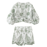 Jacket 2731267 Embroidered Shorts 2731299 Set-Outfit