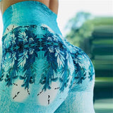 Waist Fitness Leggings Women 3D Moon Print Fashion Leggins Push Up Sexy Ankle-Length Pants Elasticity Legging