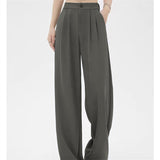 Pants Women Spring And Autumn 2025 New High Waist Hanging Feeling Loose Straight Broad Leg Pants Trousers Casual