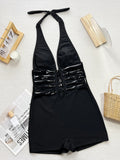 Toloer Single Swit 2024 Sexy Ladies Tex Swimwear D699WY-Outfit