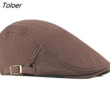Letters Embroidery Men Flat Top Berets Outdoor Sunshade Newsboy Hats Business Hat Trucker Hat Sun Hat Painter Hats