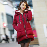 size 5XL winter woman coats 2018 Large size Thicken loose female coat women cotton Hooded long coat elegant IOQRCJV