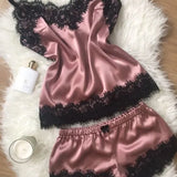 Exploding Pajamas Simulation Silk Pyjamas Large-Size Home Underwear Pajamas Skirt