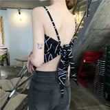 Women's Summer Thin Vest With A Bow Strap To The Bottom Of The Design Feel To Wear A