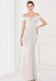Fringe Tassels Off Shoulder Formal Mermaid Evening