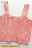 Candy Women Ribbed Camis Cute Crop Tops Knitted Solid Backless Tank Tops For Women Plain Slim Camisole