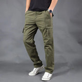 Men Casual Warm Cargo Pants Winter Male High Quality Multi Pocket Thicken Cargo Trousers Men's New Arrival Fashion