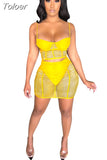 Sexy Two Piece Set Women Skirt Clubwear Black Sheer Mesh Bodycon Mini Dress Sets Rave Wear Wholesale Items
