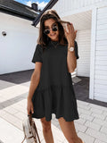 Dress Women 2021 Beach Ruffle Vestidos De Mujer Casual Midi Dress Pink A Line Mini Elegant Dress Y2k Robe Femme