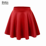 New Summer Women's Style Korean Skirts Fashion Sexy Girl Mini Elastic Pleated Skirt for Female JYF