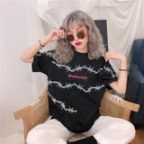 shirt Harajuku T-Shirts Streetwear T Shirt Loose Short Sleeve Tees Couple Clothes Tops vintage clothing jersey