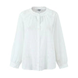 pieces 1 set 2024 Holiday White Embroidery Hollow Out hole Lace Loose Shirt + Elastic Waist 2 Layers Ruffles Cuff Mini Shorts-Outfit