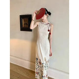 Chinese-Style Cheongsam Dress Women's Summer New National Style Design Temperament Long
