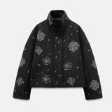 Autumn/Winter 2025 Fashion Personality Zipper Style Dazzling Dazzling Jacket Jacket This