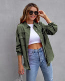 New Long-Haired Burrowed Denim Jacket Women Autumn Winter Long Sleeve Casual Collar