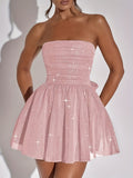 Spring And Summer Women's Dress Wrapped Brat Repair Net Yarn