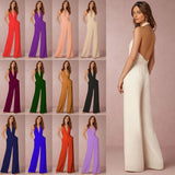 Spring Casual Jumpsuit Ebay Sexy Sleeveless Hanging Neck