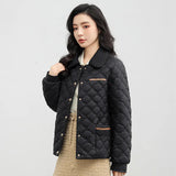 Small Fragrant Wind Ling Ling Light And Short Cotton Clothes Female 2023 Autumn And Winter New Loose Warm Small Lapel Cotton-Padded Clothes Tide-Outfit