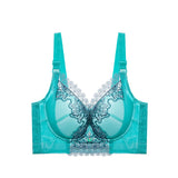 Plus Size Bras For Women Lace Embroidery Bra No Wire Lingerie Sexy Womens