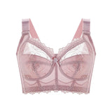 Wireless Bras for Women Embroidery Sexy Lingeire Minimizer Ultra Thin Underwear B C D E