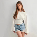 Women's Loose Casual Collar Tie Medium Long-Term Wind