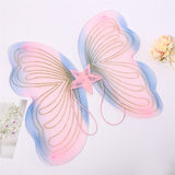Butterfly Wing Set Sequin Star Cosplay Wings with Fairy Wand and Headband Costumes Props for Party Accessories-Outfit