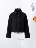 Autumn And Winter New Women's Small Casual Casual Collar Buckle Hairs Of The Short Coat