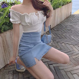 Women Solid Lace-up Slash Neck Sexy Lady Elasticity Korean Style Fashion Designer Edible Tree Fungus All-match