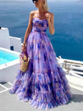 Women's Clothing Printing Online Three-Dimensional Flower Decoration Sleeveless Slings Super Swing