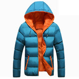 Winter Warm Hooded Parka Coat Men 2021 New Autumn Fashion Casual Slim Parka Men Thick Waterproof Zipper Coat