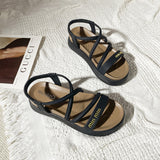 New Fashion Soft-Soled Roman Shoes With Skirts Sandals Retro French-Soled Toe