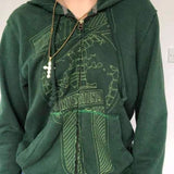 y2k Hoodies Gothic Sweatshirt Long Sleeve Zipper Hoodies Women Cotton Coat Harajuku Streetwear Y2K Aesthetic Hip Hop Autumn
