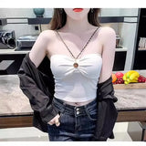 Chain Sling Vest Hottie Summer Sexy New Body-Repair Bottom Short