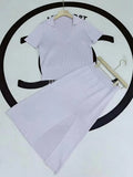Free Shipping 2022 Women's Casual Knit Skirt Set Lapel Long Sleeve Turtleneck Short Knit Sweater & Split Midi Skirt 2-Piece