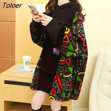 Hoodies Women Autumn Winter Trendy Hooded Jackets Korean Style Loose Plus Velvet Thickened Hoodie Casual Mid-length