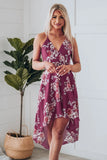 Cutout High-Low Lace Back