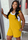 Sleeveless O-Neck Loose Fitting Casual