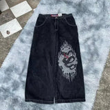 Wide-Leg Jeans Men Y2K Hip-Hop Harajuku High-Quality Street Rest-Outfit