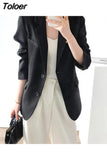 Lady Loose Blazer Jacket Women 2023 Spring Autumn Solid Casual Blazers Design Style Chic Temperament Clothings