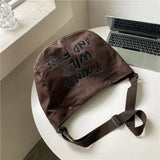 Young Wild and Free Canvas Crossbody Bag-Outfit