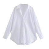 Street Fashion New Women's Clothing City Autumn Multi-Color V-Neck Casual