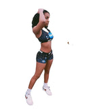 Sleeveless Universe Print Temperament Commuter Vest Sleeveless Pants