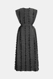 Pearl Accordion Pleated Tie Waist