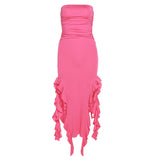 2025 Fashion Trend Women's New One-Word Shoulder Bra Bag Hips Irregular